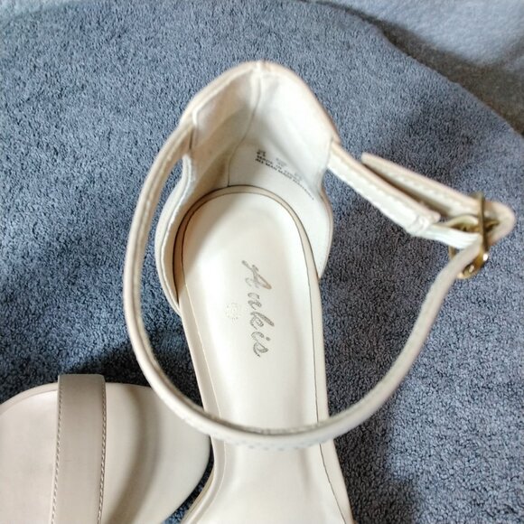Ankis Nude Ankle Strap Heels Size 8.5B (M) Stiletto Heels Sandals open Toe - Picture 4 of 12